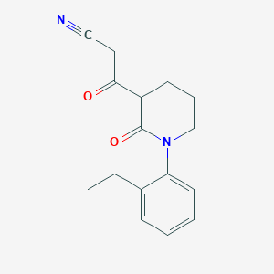 3-[1-(2-Ethylphenyl)-2-oxopiperidin-3-yl]-3-oxopropanenitrile