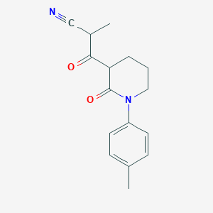 2-Methyl-3-[1-(4-methylphenyl)-2-oxopiperidin-3-yl]-3-oxopropanenitrile