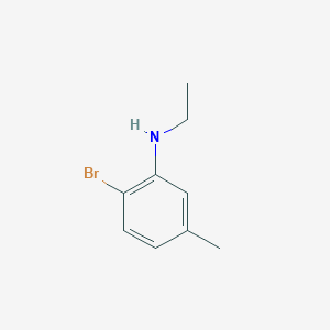 molecular formula C9H12BrN B13235765 2-bromo-N-ethyl-5-methylaniline 