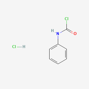 molecular formula C7H7Cl2NO B13235793 N-phenylcarbamoyl chloride hydrochloride 