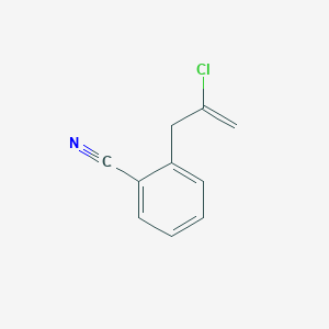 molecular formula C10H8ClN B1323580 2-氯-3-(2-氰基苯基)-1-丙烯 CAS No. 731772-23-9