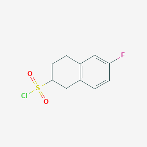 6-Fluoro-1,2,3,4-tetrahydronaphthalene-2-sulfonyl chloride