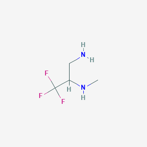 (3-Amino-1,1,1-trifluoropropan-2-yl)(methyl)amine