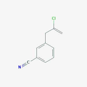 B1323591 2-Chloro-3-(3-cyanophenyl)-1-propene CAS No. 731772-69-3