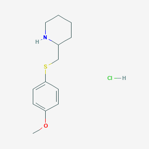 2-{[(4-Methoxyphenyl)sulfanyl]methyl}piperidine hydrochloride