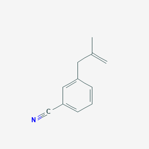 molecular formula C11H11N B1323594 3-(3-Cyanophenyl)-2-methyl-1-propene CAS No. 731772-73-9