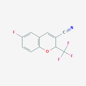 6-Fluoro-2-(trifluoromethyl)-2H-chromene-3-carbonitrile