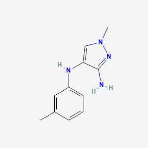 1-Methyl-N4-(3-methylphenyl)-1H-pyrazole-3,4-diamine