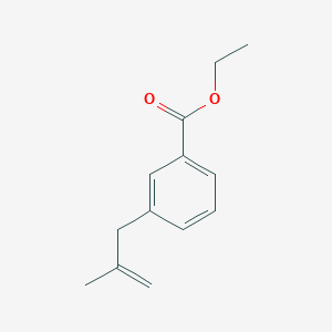 molecular formula C13H16O2 B1323601 3-(3-羧乙氧基苯基)-2-甲基-1-丙烯 CAS No. 731772-88-6