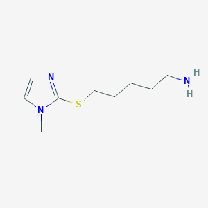 2-[(5-Aminopentyl)sulfanyl]-1-methyl-1H-imidazole