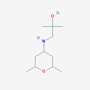 1-[(2,6-Dimethyloxan-4-yl)amino]-2-methylpropan-2-ol