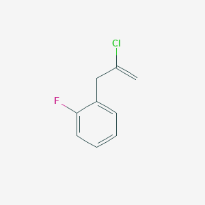 molecular formula C9H8ClF B1323603 2-氯-3-(2-氟苯基)-1-丙烯 CAS No. 731772-93-3