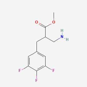 molecular formula C11H12F3NO2 B13236036 Methyl 3-amino-2-(3,4,5-trifluorobenzyl)propanoate 