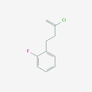 molecular formula C10H10ClF B1323604 2-氯-4-(2-氟苯基)-1-丁烯 CAS No. 731772-94-4