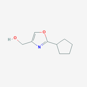 (2-Cyclopentyl-1,3-oxazol-4-yl)methanol