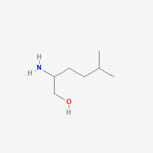 molecular formula C7H17NO B13236049 2-Amino-5-methylhexan-1-ol 