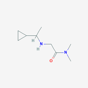 2-[(1-Cyclopropylethyl)amino]-N,N-dimethylacetamide