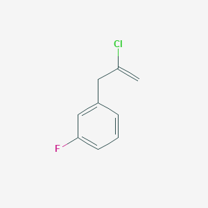 molecular formula C9H8ClF B1323610 2-氯-3-(3-氟苯基)-1-丙烯 CAS No. 731773-03-8