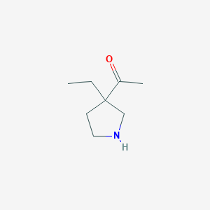 1-(3-Ethylpyrrolidin-3-yl)ethan-1-one