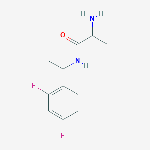 2-amino-N-[1-(2,4-difluorophenyl)ethyl]propanamide