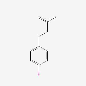 molecular formula C11H13F B1323618 4-(4-氟苯基)-2-甲基-1-丁烯 CAS No. 731773-12-9