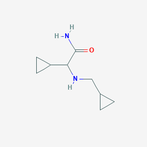 2-Cyclopropyl-2-[(cyclopropylmethyl)amino]acetamide