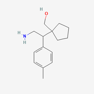 {1-[2-Amino-1-(4-methylphenyl)ethyl]cyclopentyl}methanol