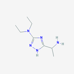 5-(1-Aminoethyl)-N,N-diethyl-1H-1,2,4-triazol-3-amine