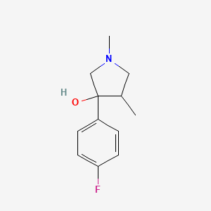 3-(4-Fluorophenyl)-1,4-dimethylpyrrolidin-3-ol