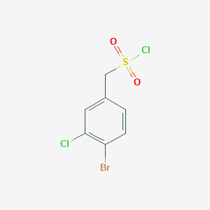 (4-Bromo-3-chlorophenyl)methanesulfonyl chloride