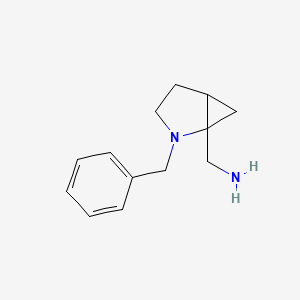 molecular formula C13H18N2 B13236319 {2-Benzyl-2-azabicyclo[3.1.0]hexan-1-yl}methanamine 