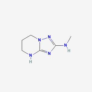 molecular formula C6H11N5 B13236323 N-Methyl-4H,5H,6H,7H-[1,2,4]triazolo[1,5-a]pyrimidin-2-amine 