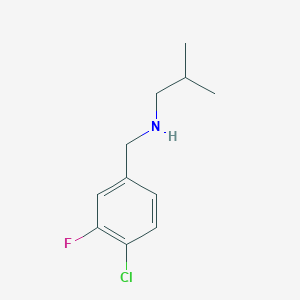 [(4-Chloro-3-fluorophenyl)methyl](2-methylpropyl)amine