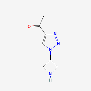 1-[1-(Azetidin-3-yl)-1H-1,2,3-triazol-4-yl]ethan-1-one