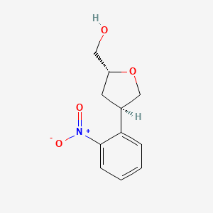 [(2R,4R)-4-(2-Nitrophenyl)oxolan-2-yl]methanol