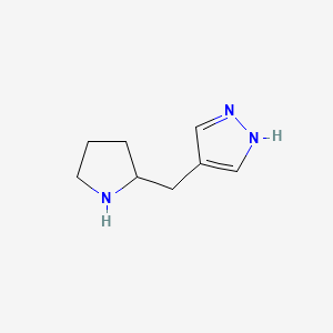 4-[(Pyrrolidin-2-yl)methyl]-1H-pyrazole