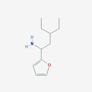 3-Ethyl-1-(furan-2-YL)pentan-1-amine