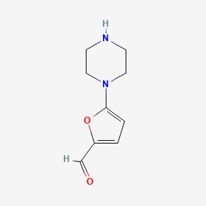 5-(Piperazin-1-YL)furan-2-carbaldehyde