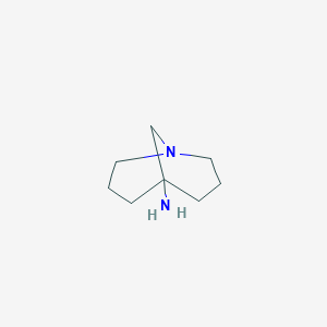 molecular formula C8H16N2 B13236493 1-Azabicyclo[3.3.1]nonan-5-amine 