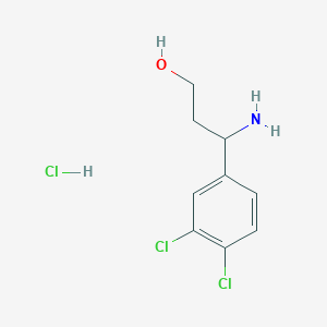 3-Amino-3-(3,4-dichlorophenyl)propan-1-ol hydrochloride