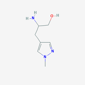 2-amino-3-(1-methyl-1H-pyrazol-4-yl)propan-1-ol