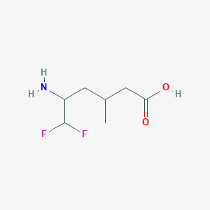 5-Amino-6,6-difluoro-3-methylhexanoic acid