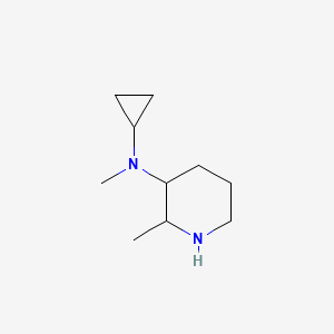 molecular formula C10H20N2 B13236597 N-Cyclopropyl-N,2-dimethylpiperidin-3-amine 