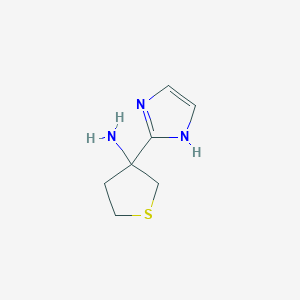 3-(1H-Imidazol-2-yl)thiolan-3-amine