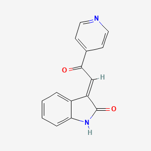 3-[2-Oxo-2-(pyridin-4-yl)ethylidene]-2,3-dihydro-1H-indol-2-one