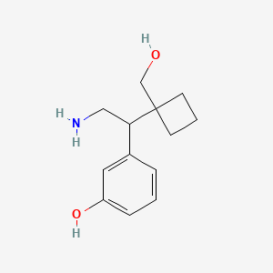 3-{2-Amino-1-[1-(hydroxymethyl)cyclobutyl]ethyl}phenol