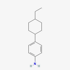 molecular formula C14H21N B13236704 4-(4-Ethylcyclohexyl)aniline CAS No. 696583-52-5