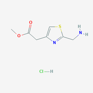 Methyl 2-[2-(aminomethyl)-1,3-thiazol-4-yl]acetate hydrochloride