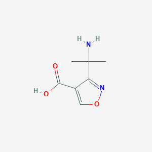 3-(2-Aminopropan-2-yl)-1,2-oxazole-4-carboxylic acid