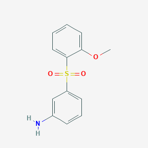 molecular formula C13H13NO3S B13236736 3-(2-Methoxybenzenesulfonyl)aniline 